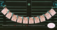 Load image into Gallery viewer, Garden Birds Birthday Party Banner Name Age Small Garden Flowers Girl Trees 1st 2nd 3rd 4th 5th 6th Boogie Bear Invitations Coralee Theme