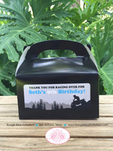 Load image into Gallery viewer, ATV Birthday Party Treat Boxes Favor Tags Bag Blue Black Trail Ride All Terrain Vehicle Quad 4 Wheeler Boogie Bear Invitations Seth Theme