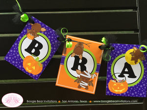 Halloween Bat Party Name Age Banner Birthday Little Girl Boy Pumpkin Full Moon Stars Mummy Vampire Flying Boogie Bear Invitations Bram Theme