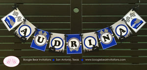 ATV 4 Wheel Birthday Party Name Banner Racing Blue Boy Girl All Terrain Vehicle Quad 4 Wheeler Racing Boogie Bear Invitations Audrina Theme