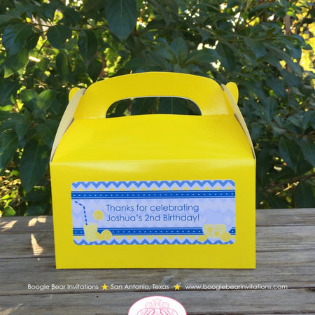 Blue Lemonade Party Treat Boxes Favor Tags Bag Birthday Box Yellow Chevron Boy Sweet Lemon Slice Drink Boogie Bear Invitations Joshua Theme