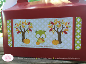 Woodland Animals Fall Birthday Treat Boxes Party Favor Tags Bag Boy Girl Pumpkin Forest Creatures Boogie Bear Invitations Autumn Rae Theme