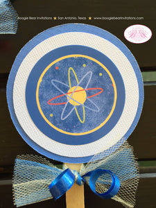 Outer Space Birthday Cupcake Toppers Party Set Rocket Planet Galaxy Science Solar System Stars Boy Girl Boogie Bear Invitations Skyler Theme