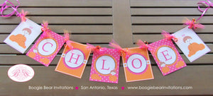 Little Pink Pumpkin Party Banner Birthday Farm Little Fall Girl Scallop Party Orange Harvest 1st 2nd 3rd Boogie Bear Invitations Chloe Theme
