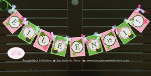 Lucky Charm Birthday Party Banner Small St. Patrick's Day Pink Girl Heart Star Horseshoe Shamrock 1st Boogie Bear Invitations Eileen Theme